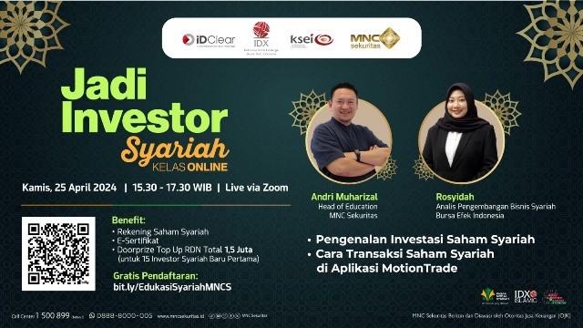 Tertarik Jadi Investor Syariah? Ikuti Webinarnya di MNC Sekuritas (Foto: MNC Media)