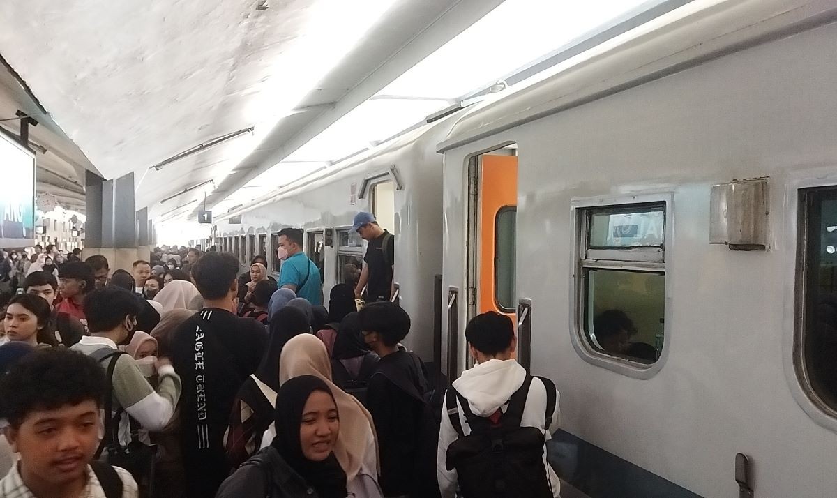 51 Ribu Penumpang Tiba di Daop 6 Yogyakarta selama 8-9 Mei 2024 (FOTO:MNC Media)
