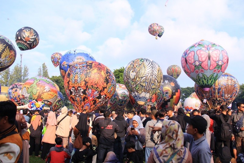 Hari Puncak Festival Balon Udara di Wonosobo, Kemenhub Ancam Lakukan Ini (foto: MNC media)