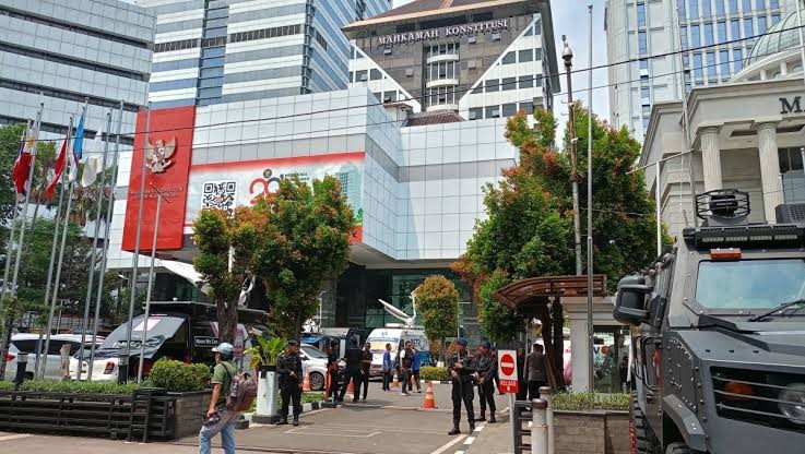 Jelang Putusan Sengketa Pilpres Hari Ini, Berikut Pengalihan Arus Lalu Lintas Sekitar Gedung MK (FOTO:MNC Media)