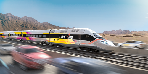 AS Bangun Kereta Cepat Los Angeles-Las Vegas, Biayanya Rp195 Triliun. (Foto: Brightline West)