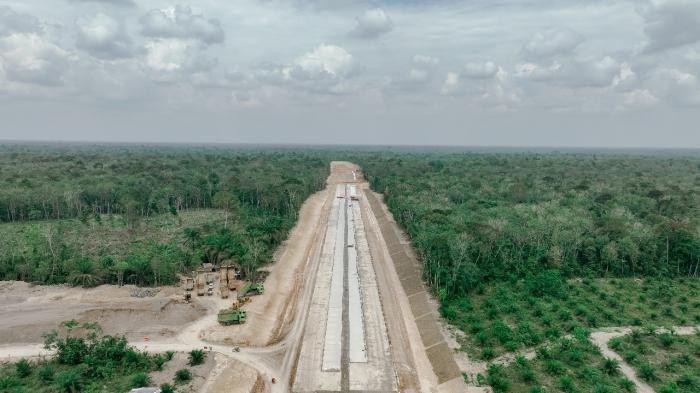 Pembangunan Tol Bayung Lencir-Tempino Capai 83 Persen, Rampung di Kuartal III-2024. (Foto: MNC Media)