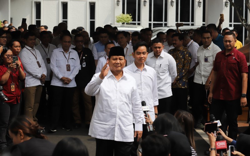 Presiden dan Wakil Presiden Terpilih, Prabowo Subianto-Gibran Rakabuming Raka (Arif Julianto/MPI)