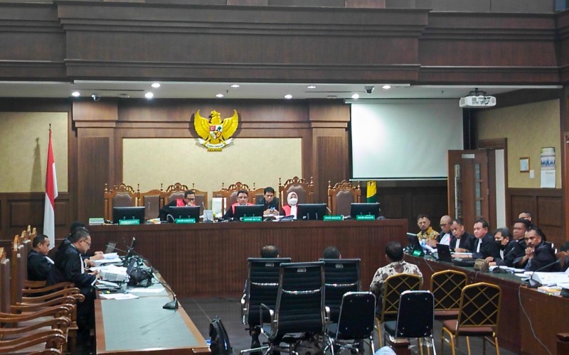 JPU membuka peluang menghadirkan Febri Diansyah sebagai saksi di persidangan kasus dugaan pemerasan dan gratifikasi dengan terdakwa SYL. (Nur Khabibi/MPI)