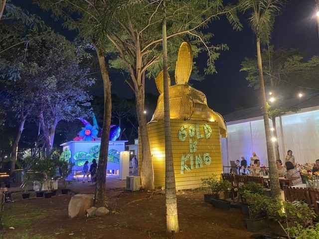 Kolaborasi dengan MNC Life, Treasury Tampilkan Patung Ikonik 6 Meter di Pameran Art Jakarta Garden. (Foto: MPI/Wiwie Heryani)