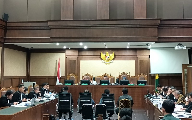 Sidang lanjutan kasus korupsi di Kementan dengan terdakwa Syahrul Yasin Limpo (SYL) (Muhammad Refi Sandi/MPI)