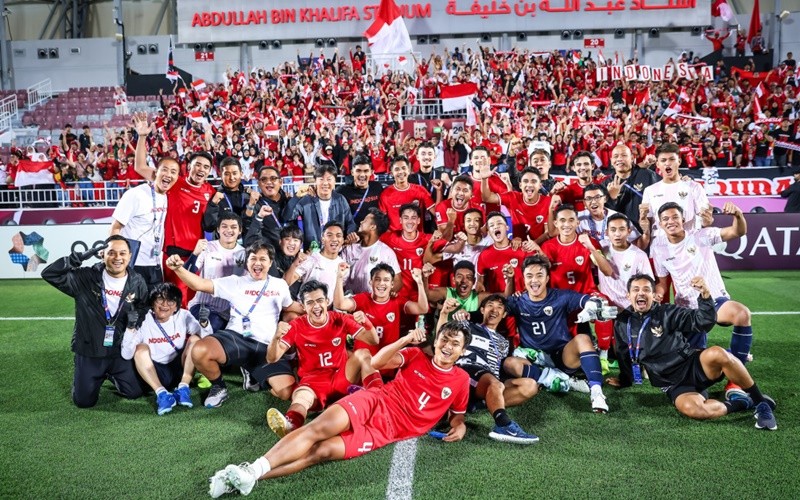 Timnas Indonesia U-23 atau Garuda Muda akan berlaga di Semifinal AFC 2024 melawan Uzbekistan, Senin (29/4/2024) (Foto: PSSI)