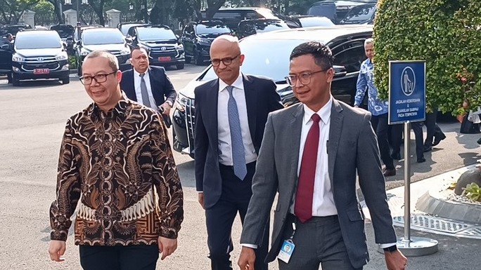 Jokowi Minta Microsoft Bangun Pusat Riset di Indonesia. (Foto Raka Dwi/MPI)