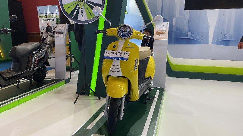 Motor Listrik Kembaran Vesta GTS Mejeng di PEVS 2024, Dijual Rp10 Jutaan. Foto: MNC Media.