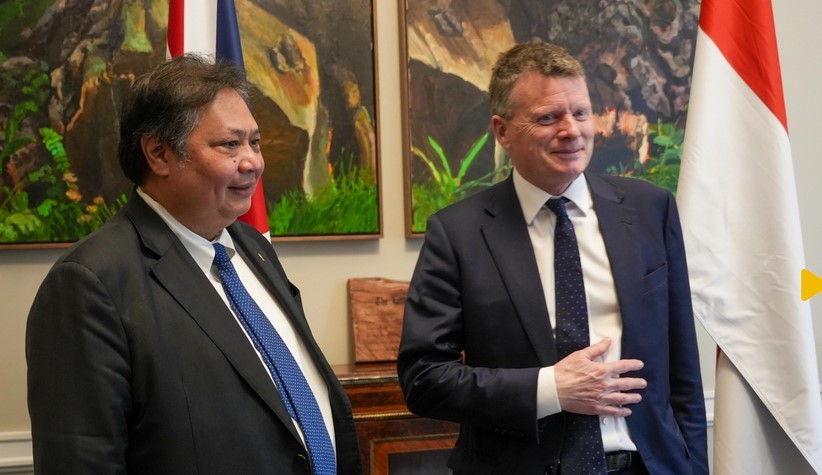 Kunjungan ke UK, Airlangga Temui Lord Benyon Bahas Sertifikasi Berkelanjutan Minyak Sawit. Foto: dok. Kemenko Perekonomian.