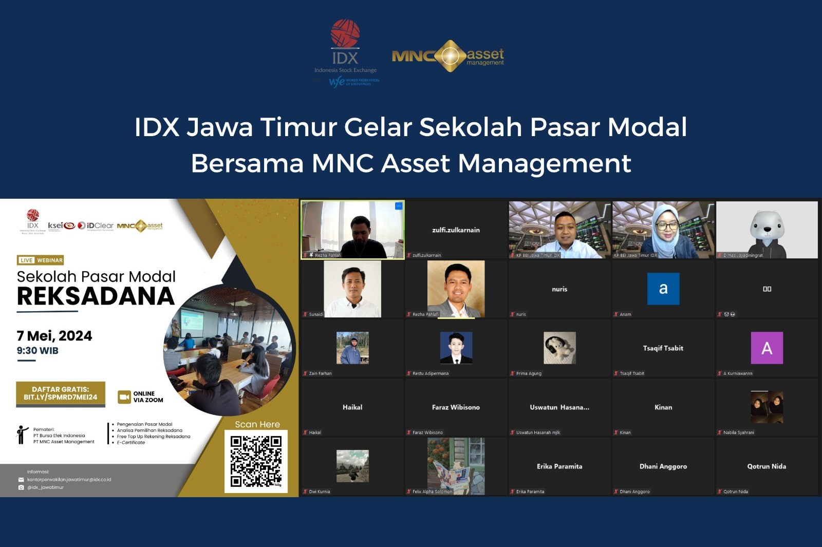IDX Jatim Gelar Sekolah Pasar Modal bersama MNC Asset Management (FOTO:MNC Media)