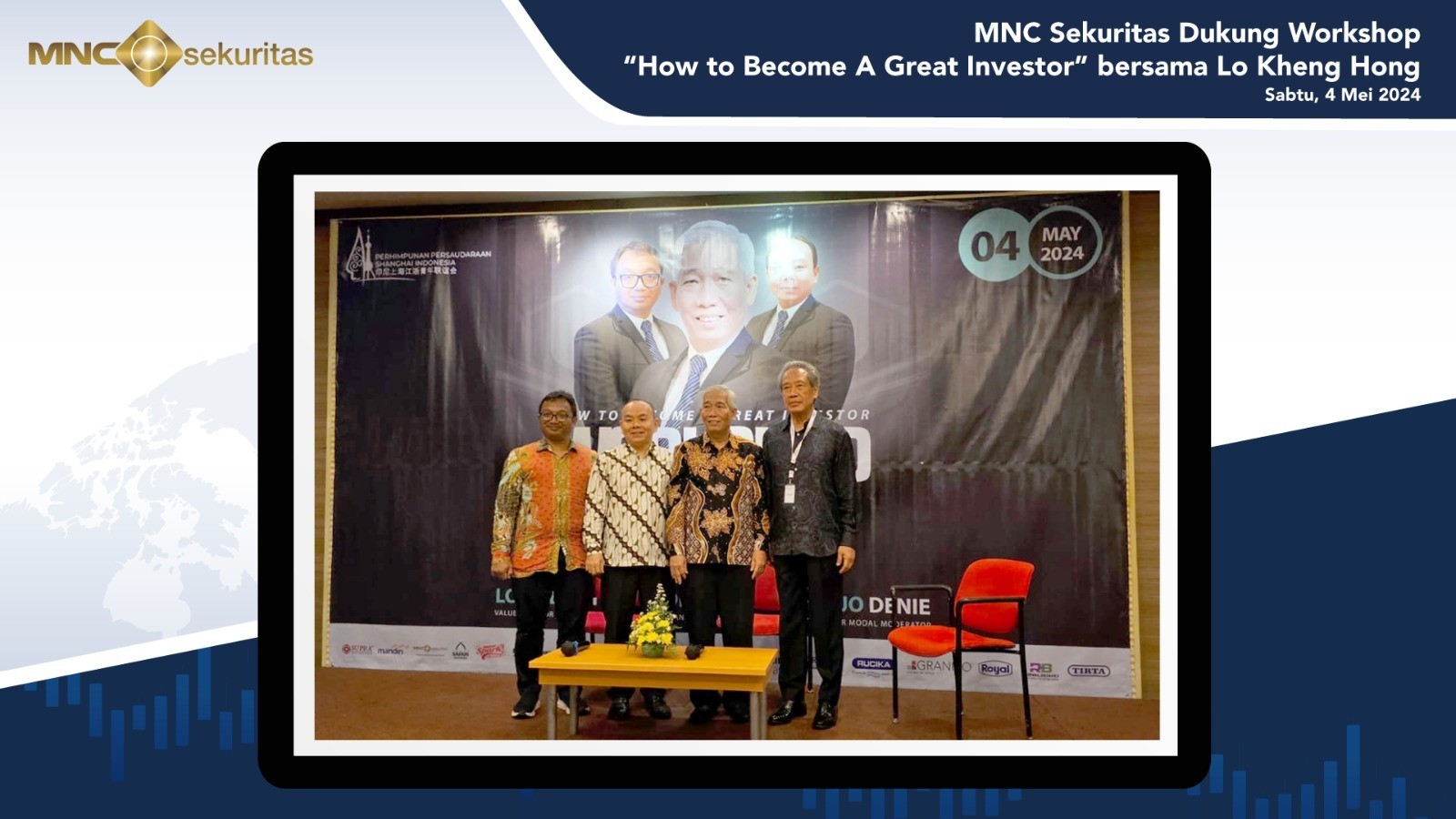MNC Sekuritas Dukung Workshop “How to Become A Great Investor” bersama Lo Kheng Hong. (Foto: MNC