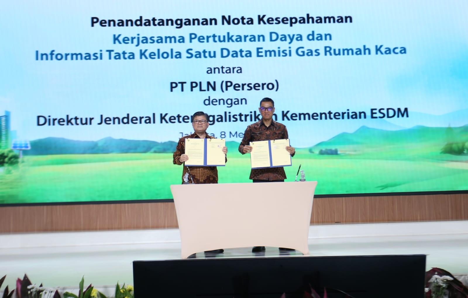 Ditjen Gatrik dan PLN Kerja Sama Hadirkan Tata Kelola Pengendalian Perubahan Iklim. (Foto: Dok PLN)