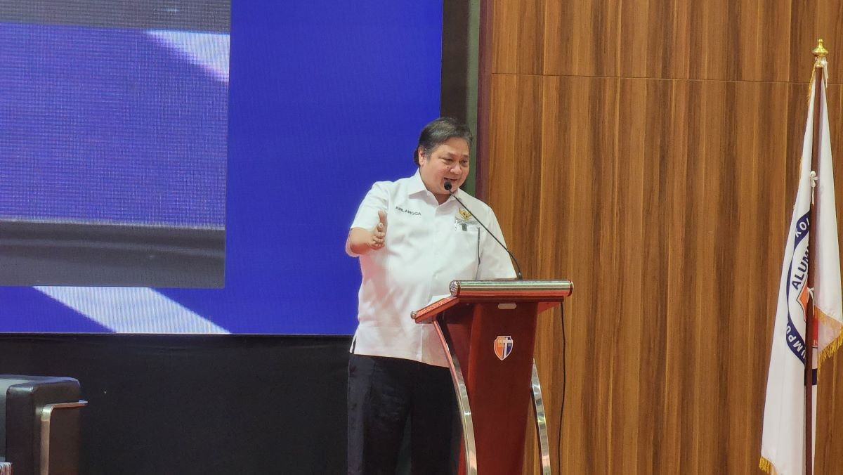 PMI Manufaktur RI Turun di April, Airlangga Sebut Masih di Atas China dan Malaysia. (Foto: Iqbal/MNC Media)