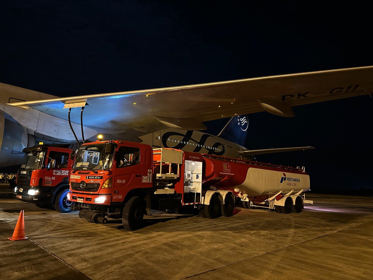 Stok Avtur untuk 269 Penerbangan Haji 2024 di Bandara Kualanamu Dipastikan Aman. (Foto Pertamina)