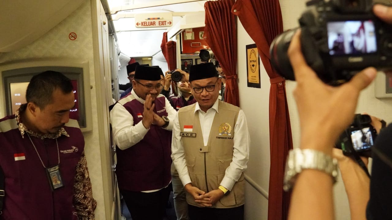 Ini Pesan Menag ke Jamaah Haji Kloter Pertama RI 2024. (Foto Kemenag)