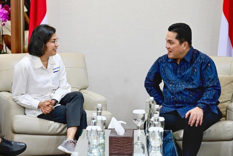 Sri Mulyani Bertemu Erick Thohir, Bahas Apa? (foto instagram @smindrawati)