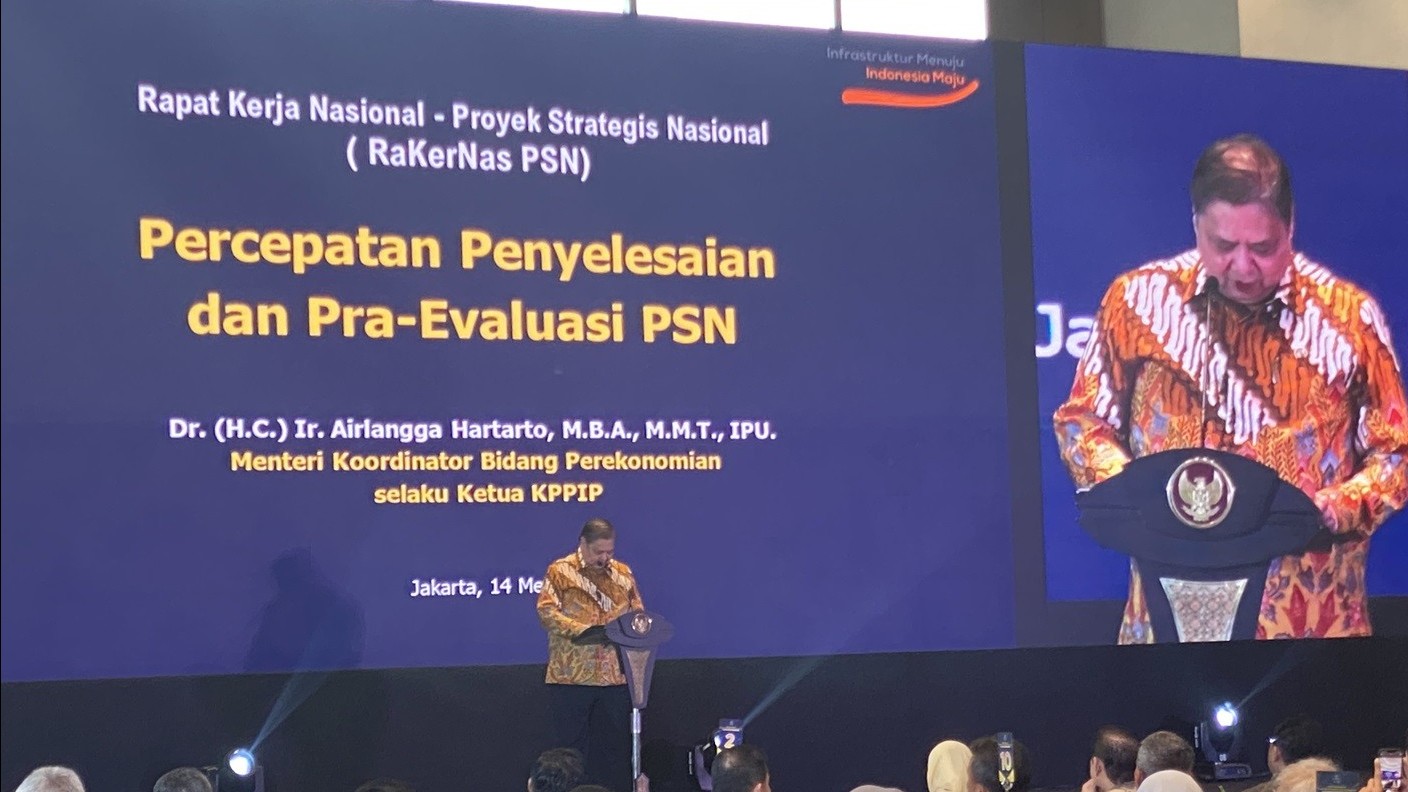 Airlangga Sebut Potensi RI Masuk Jurang Resesi Kecil, Salah Satu Terendah di Dunia. (Foto Anggie/MPI)