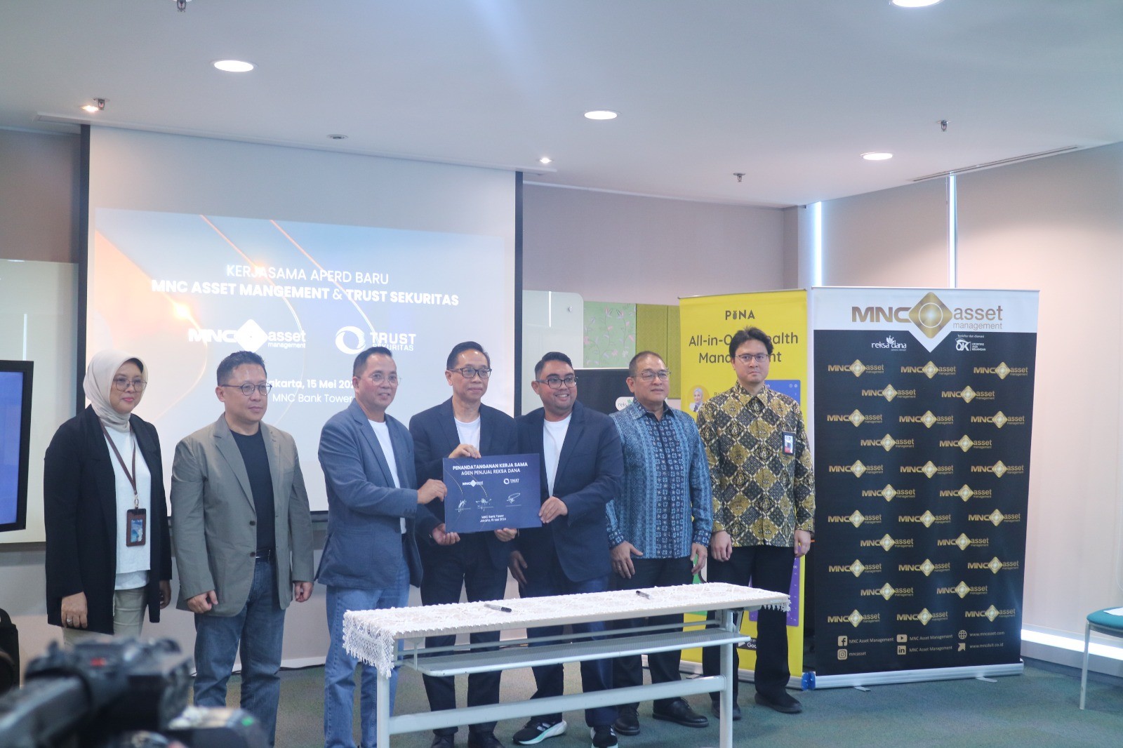Demi Permudah Akses Investasi Reksa Dana, MNC Asset Gandeng Trust Sekuritas dan PINA (FOTO:MNC Media)