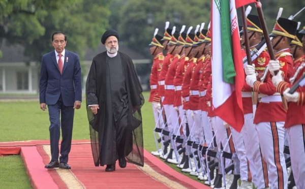 Almarhum Presiden Iran Ebrahim Raisi saat kunjungi Indonesia bertemu dengan Presiden Jokowi (MNC Media)