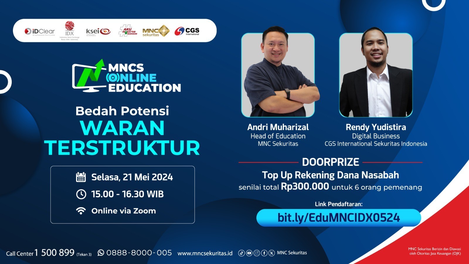 Ikuti Webinar Bedah Potensi Waran Terstruktur bersama MNC Sekuritas dan CGS International. (Foto: MNC Media)