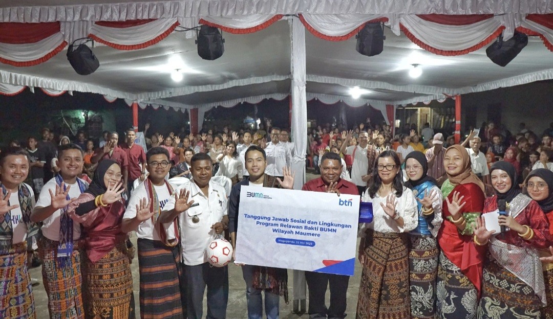 Program TJSL BUMN: BTN (BBTN) Edukasi Masyarakat Maumere Lawan Bullying (FOTO:Dok BTN)