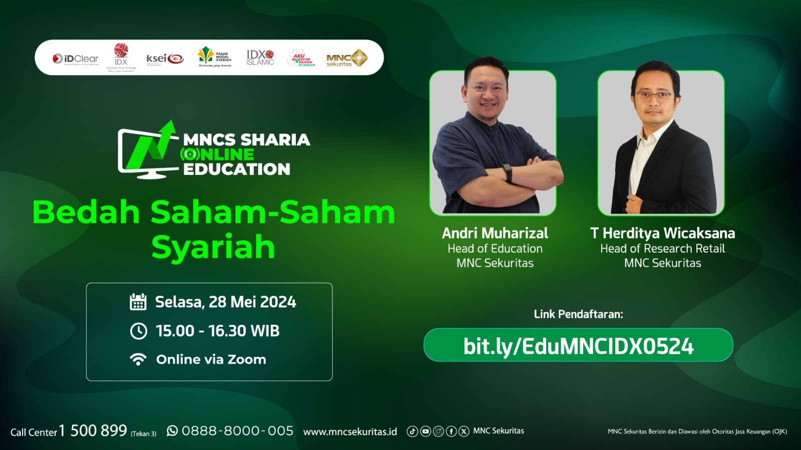 Yuk Ikut Webinar Bedah Saham-Saham Syariah bersama MNC Sekuritas, Cek Jadwalnya. Foto: MNC Media.
