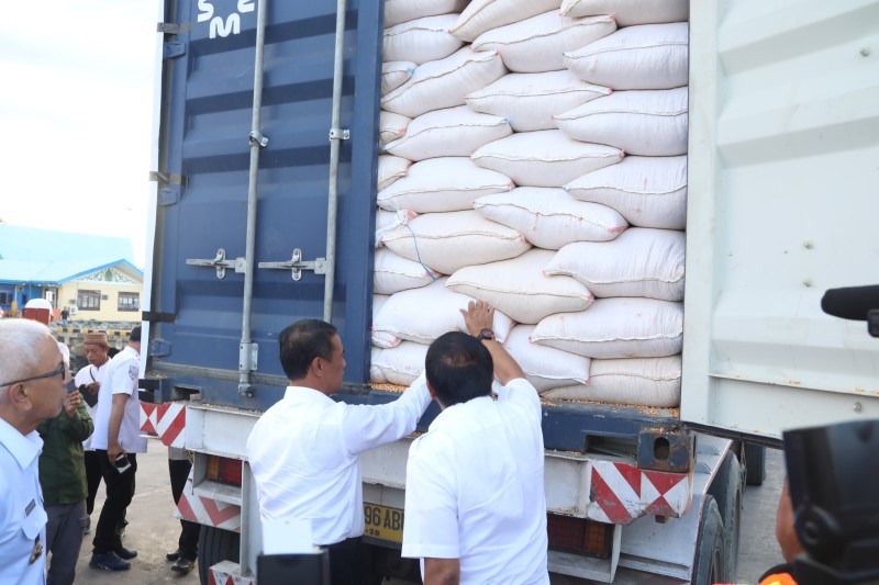 Perdana, Indonesia Ekspor 50.000 Ton Jagung ke Filipina Senilai Rp209 Miliar. (Foto MNC Media/Tangguh Yudha).