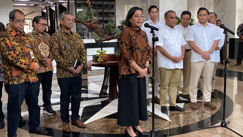 Sri Mulyani Bertemu Tim Prabowo-Gibran, Bahas Apa? (foto anggie)