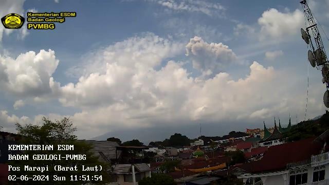 Gunung Marapi Kembali Erupsi, Kolom Abu Capai 1.000 Meter. (Foto: Dok. PVMBG)