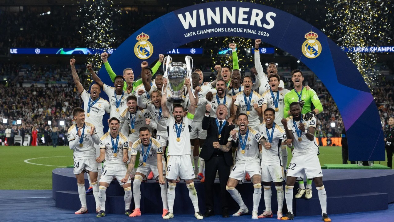 Skuad Senilai Rp18 Triliun Antar Real Madrid Juara Liga Champions ke-15. (Foto: Real Madrid)