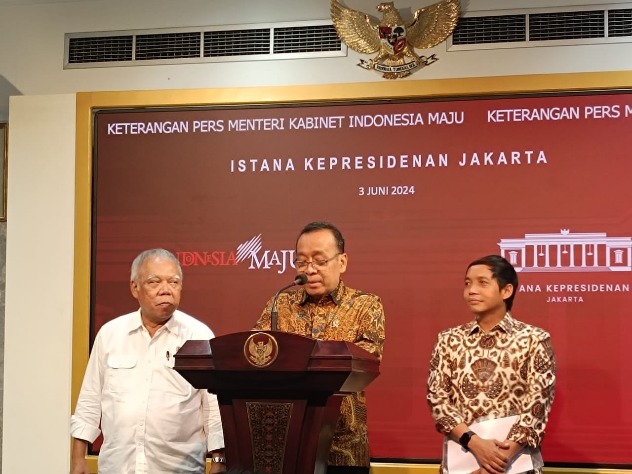 Jokowi Tunjuk Menteri PUPR Jadi Plt Kepala Otorita IKN. (Foto: Raka/MNC Media)