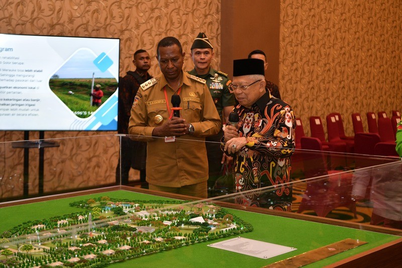 Wapres Canangkan Pembangunan Gedung Pemprov Papua Selatan. (Foto: MNC Media)