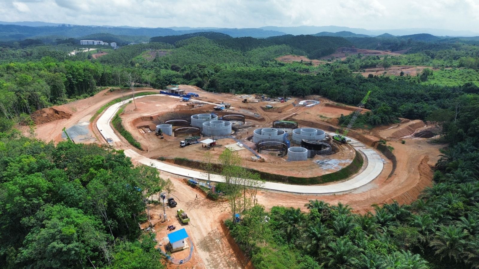 Beton Readymix WSBP Suplai Pembangunan Pengolahan Air Limbah di IKN. (Foto: MNC Media)