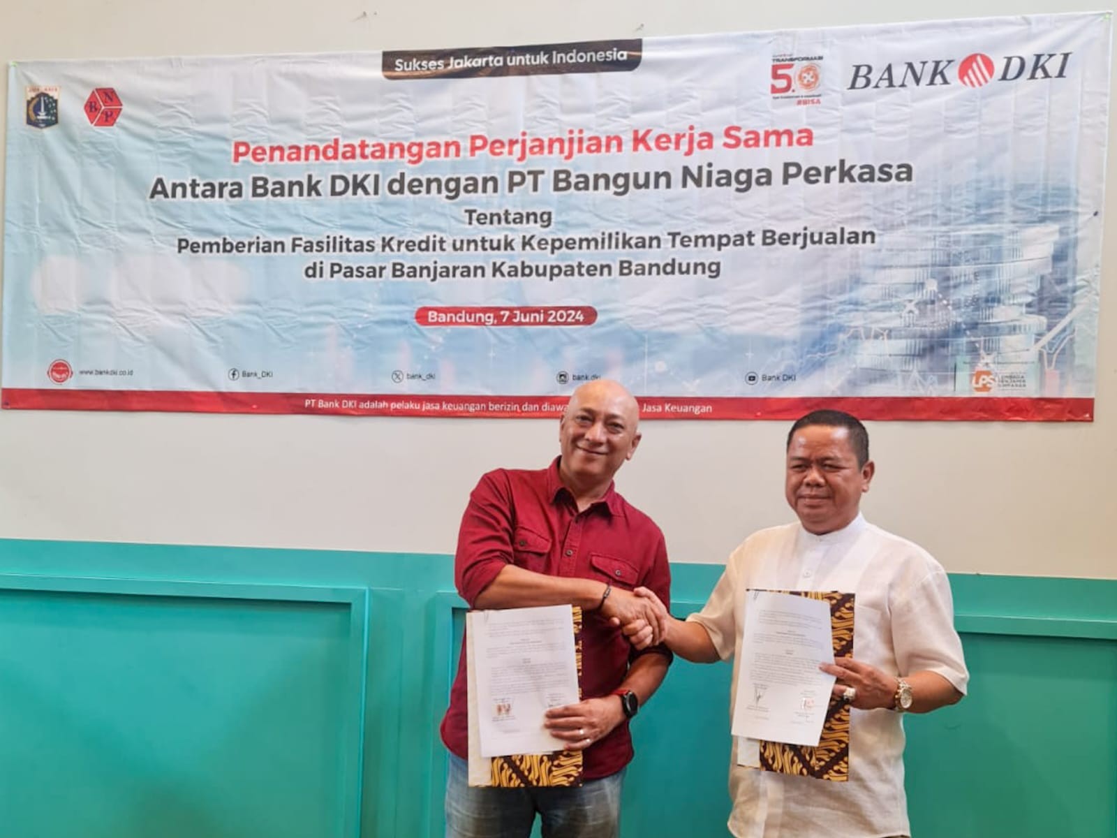 Bank DKI Sediakan Fasilitas Kredit Kepemilikan Lapak bagi Pedagang Pasar Banjaran (foto: MNC media)