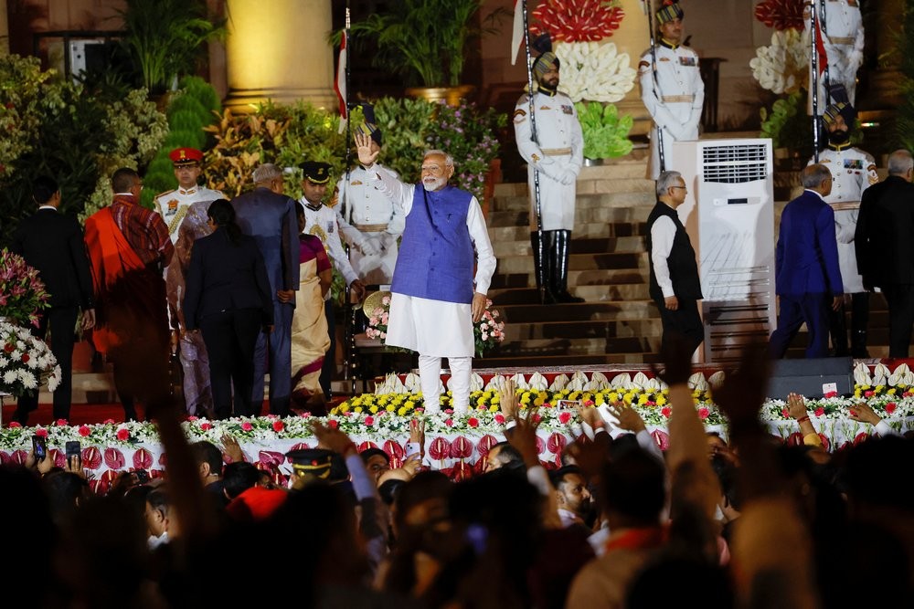 Narendra Modi Resmi Dilantik sebagai PM India Periode Ketiga. (Foto: REUTERS/Adnan Abidi)
