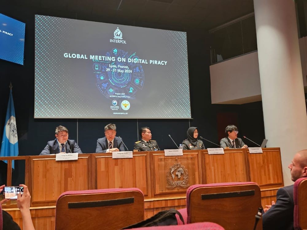 DJKI Raih Penghargaan di INTERPOL Global Meeting for Digital Piracy. Foto: MNC Media.