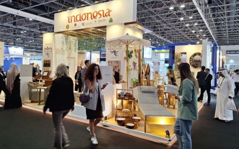 Produk furnitur Indonesia membukukan transaksi Rp99,46 miliar dalam pameran internasional INDEX di Dubai. (Kemendag)