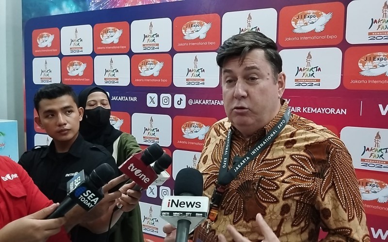Presiden Jokowi akan membuka gelaran Jakarta Fair Kemayoran 2024 pada malam ini. (Carlos Roy Fajarta/MPI)
