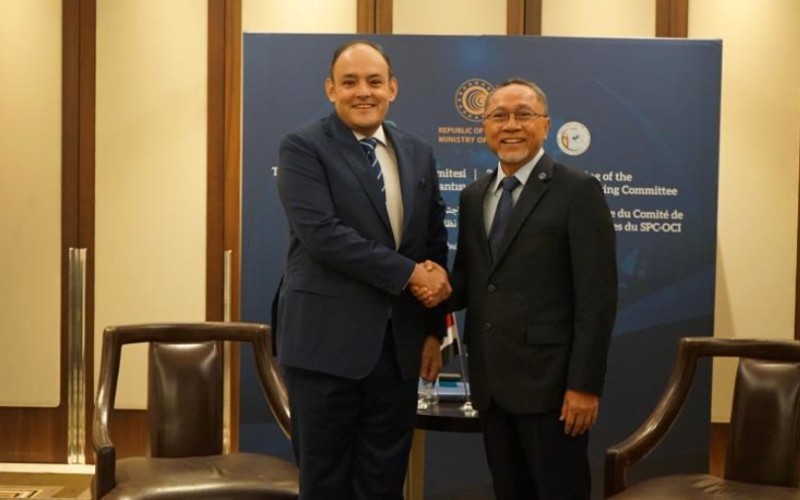Mendag Zulkifli Hasan bertemu dengan Menteri Perdagangan dan Perindustrian Mesir, Ahmed Samir Saleh. (Kemendag)