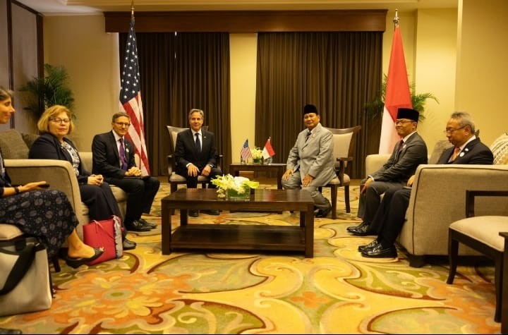 Prabowo and Blinken Discuss Gaza Ceasefire Plan. (Foto: State Dept)