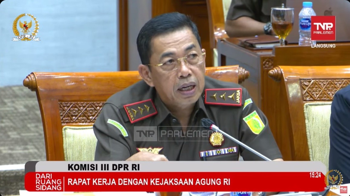 Kejagung Usul Tambahan Anggaran 2025 Rp15,57 Triliun untuk Program-Program Ini. (Foto Tangkapan Layar YT Komisi III DPR RI)
