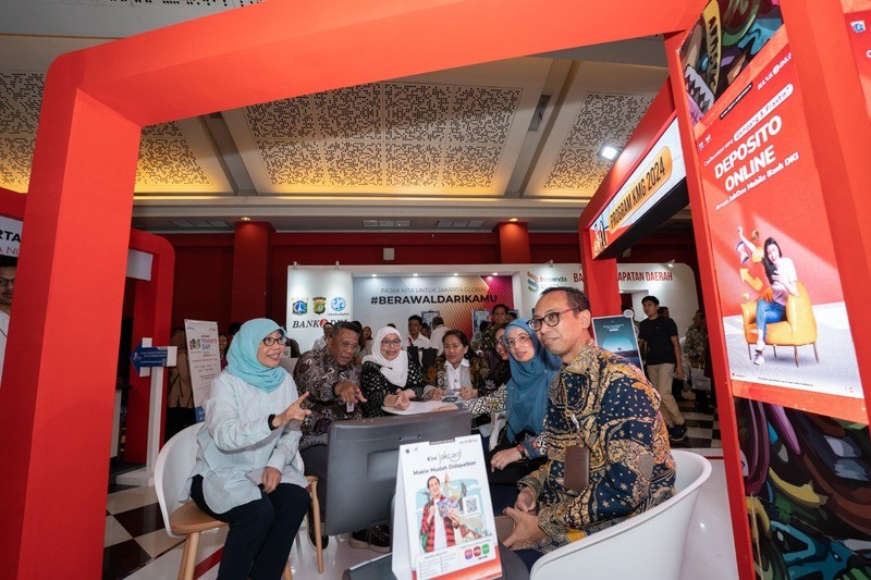 Akselerasi Layanan Digital Banking, Bank DKI Manfaatkan Gelaran Jakarta Fair 2024 (foto: MNC media)