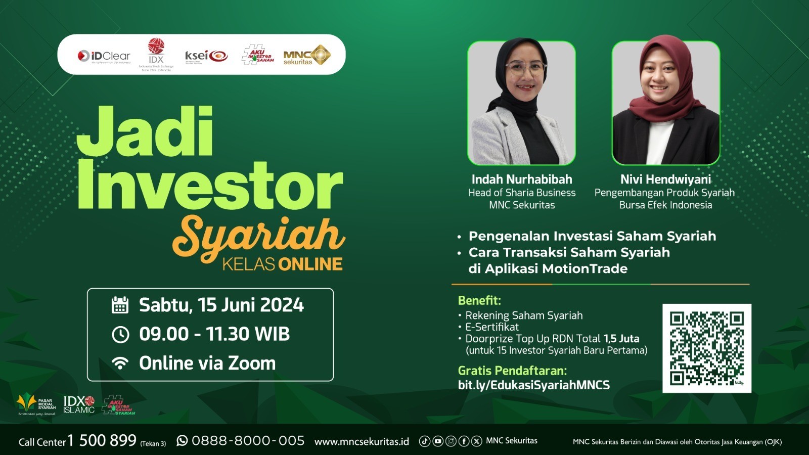 Ikuti Kelas Online Jadi Investor Syariah Sabtu Ini, Pendaftaran Sudah Dibuka (foto mnc media)