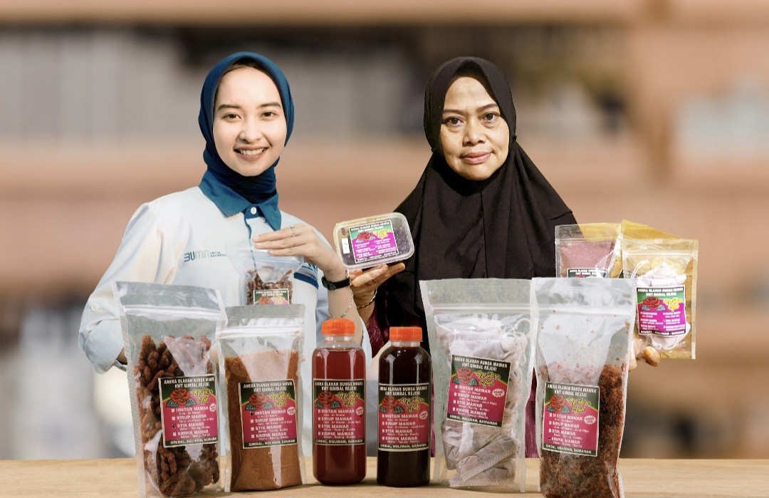 Cerita Nasabah PNM: Ciptakan Inovasi Olahan Bunga Mawar  (FOTO:Dok Ist)