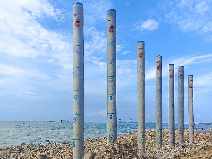 WSBP Dapat Kontrak Tambahan untuk Proyek Pengelasan Jetty 9 di Samudra Marine Indonesia. (Foto: Dok. Waskita Beton Precast)