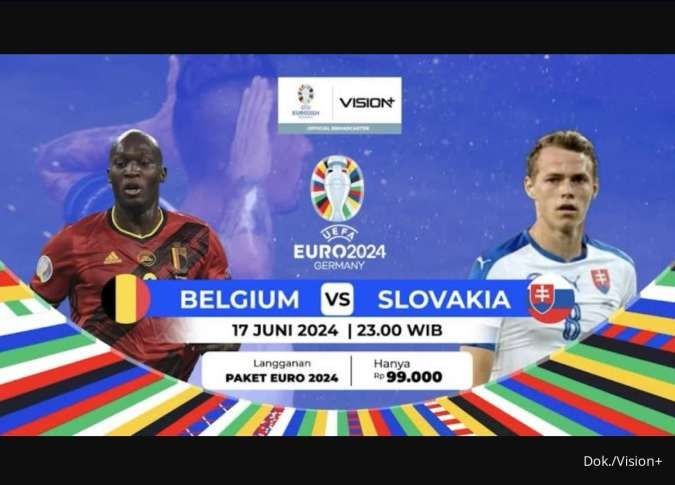 Link Live Streaming Belgia vs Slovakia EURO 2024 di HP, Laptop, dan TV: Cara Aksesnya. (Foto: Vision Plus)