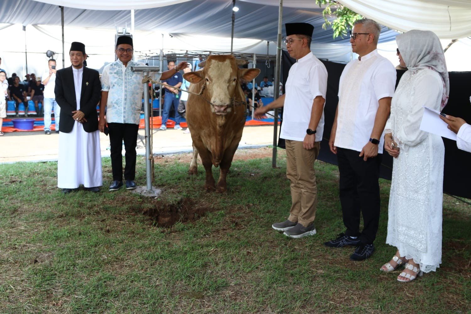 Berbagi di Idul Adha 1445 H, Mandiri (BMRI) Salurkan Daging Kurban ke Masyarakat (FOTO:Dok Mandiri)