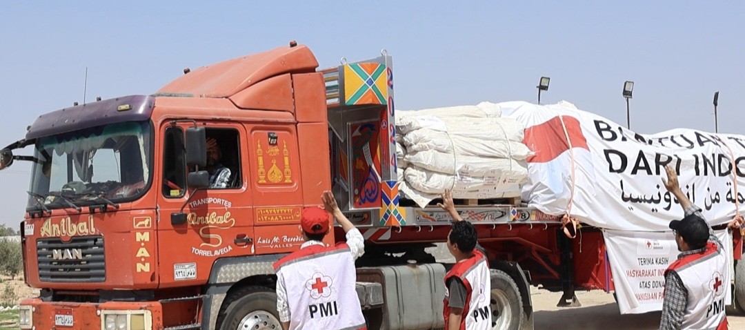 Bantu Pengungsi Palestina, PMI Kirim 500 Unit Tenda ke Perbatasan Gaza (FOTO:Dok PMI)