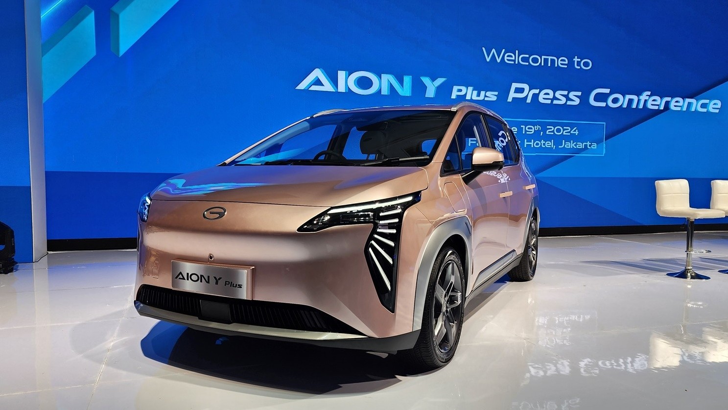 Mobil Listrik AION Y Plus Resmi Meluncur di RI, Harganya Mulai Rp415 Juta. (Foto Iqbal Dwi/MPI)